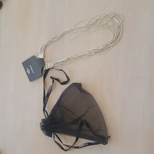 Express silver necklace